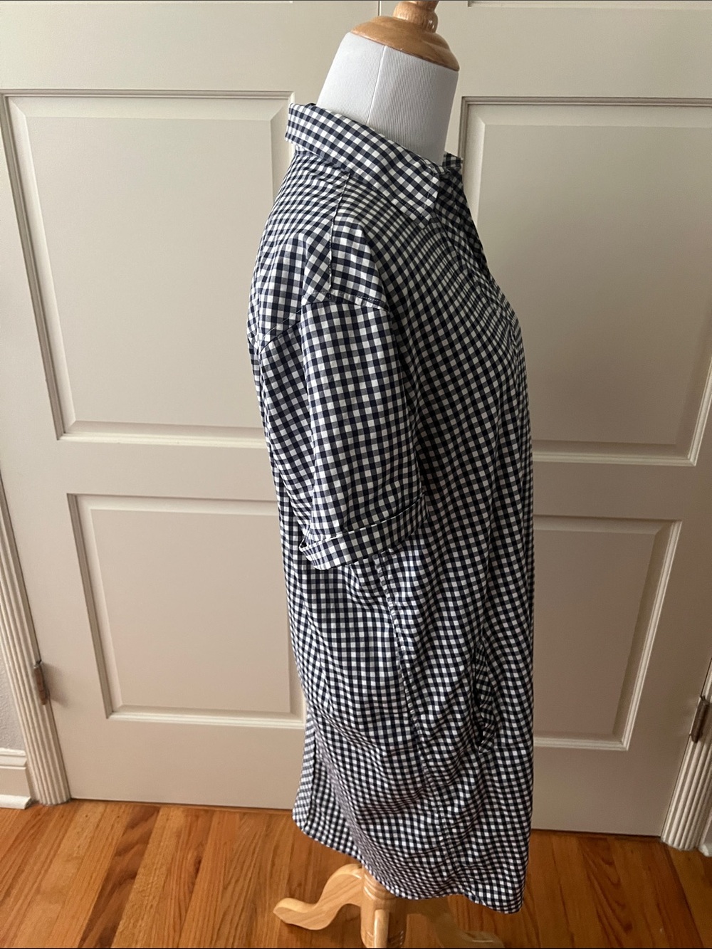 Southern Tide Kamryn Intercoastal Gingham Shirt Dress Navy Large - Picture 12 of 16